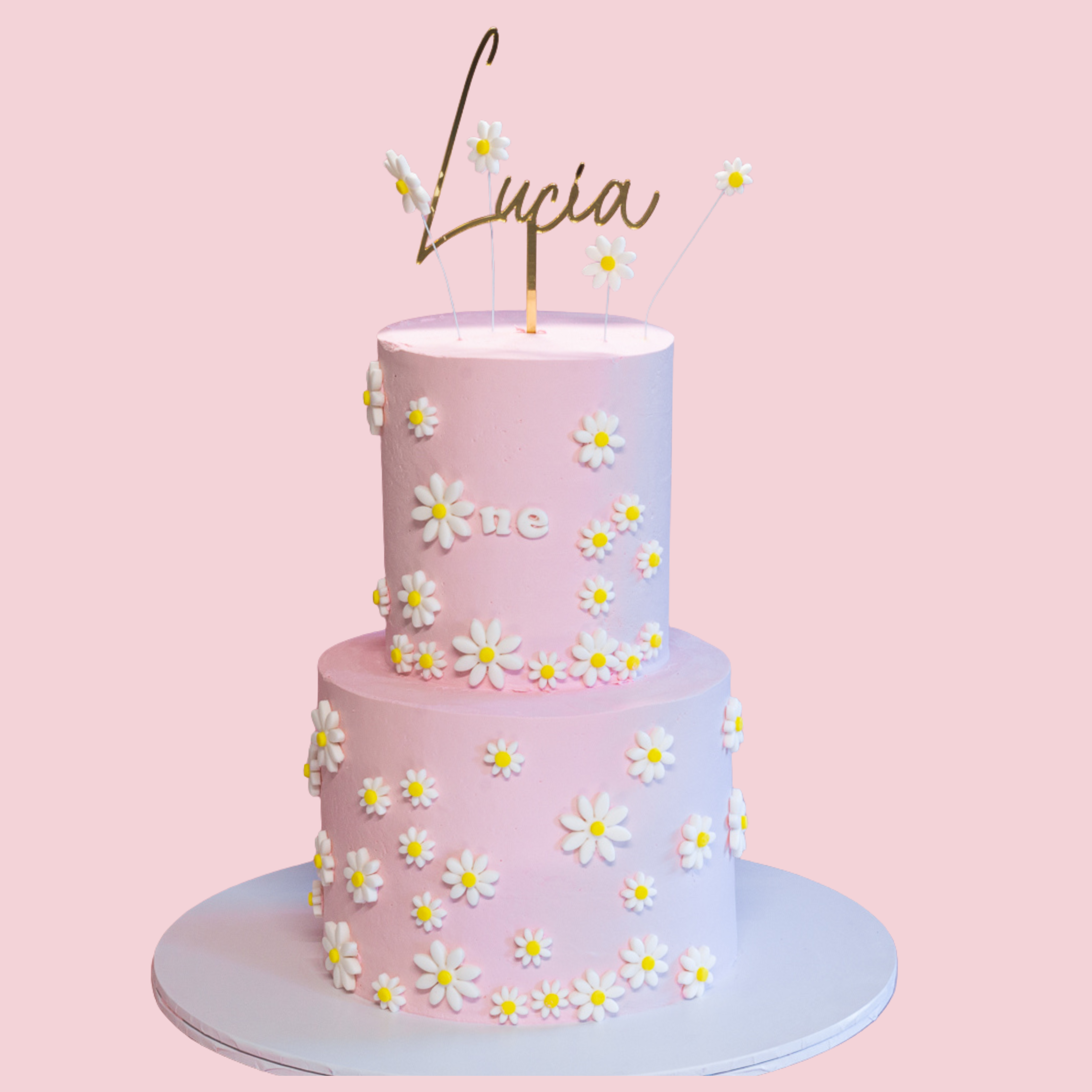 Floral theme cake
